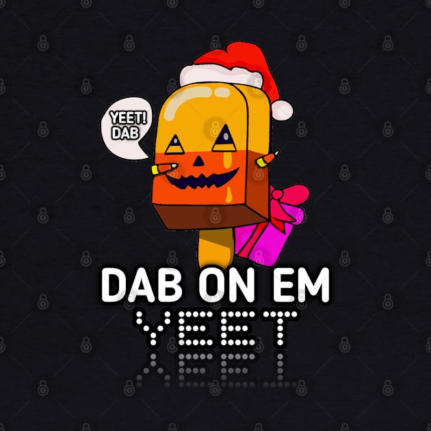 Jack O Lantern Dabbing Halloween Christmas Yeet Dab - Dabbing Trendy Dance Emote Meme - Autumn Fall Kids Teens by MaystarUniverse